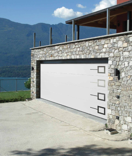 Puerta de garaje seccional para motorización